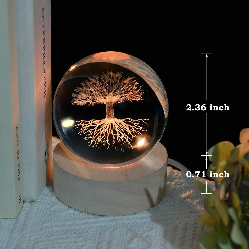 3D Solar System Crystal Ball Space Lover Model Themed Gifts 3D Planets Glass Ball 60mm Decorative Sphere Decor Astronomy Birthday Gift