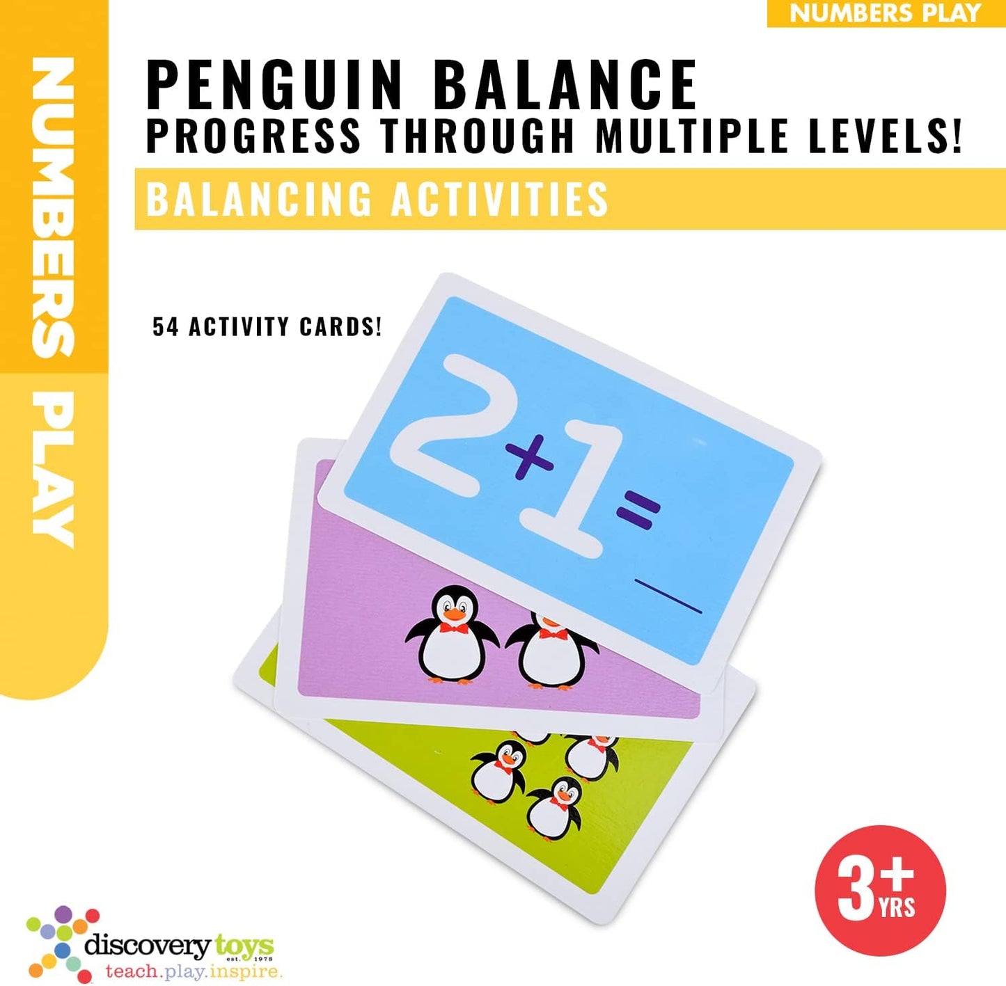 Discovery Toys Penguin Balance | Kindergarten Balance Math Game | Balance Counting Toys | Learning Stem Montessori Toys Educational w/Penguin Scale, Cards, Balancing Numbers for Kids