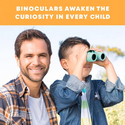 Binoculars for Kids – Perfect Toy for Little Boys and Girls – Extensive Set Incl. Magnifying Glass & Compass – Powerful Magnification 8X21 – 3 to 12 Year Old Kids for Toddler