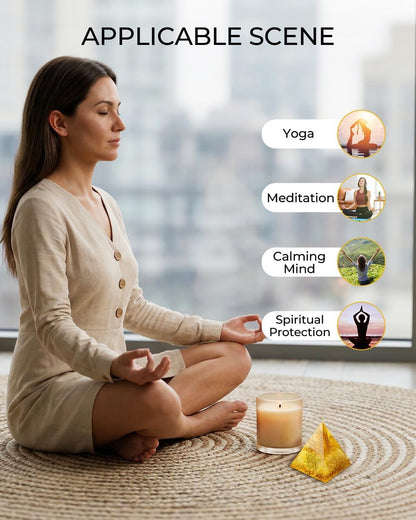 Crystals and Healing Stones, 9 Pcs Healing Crystals Set, 7 Chakra Crystal Stones Set Real Natural Selenite Pyramid Reiki Raw Rock Energy Protection Meditation with Wooden Box, Crystal Gifts for Women