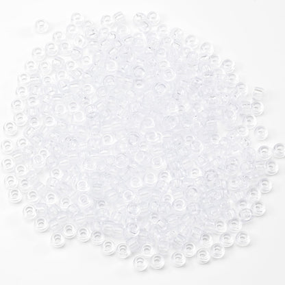 Gxueshan 1000 Pcs Acrylic Black Pony Beads 6x9mm Large Hole Pen Hair Kandi Beads Bulk for Friendship Bracelet Necklace Jewelry Making Earring Braiding Kit