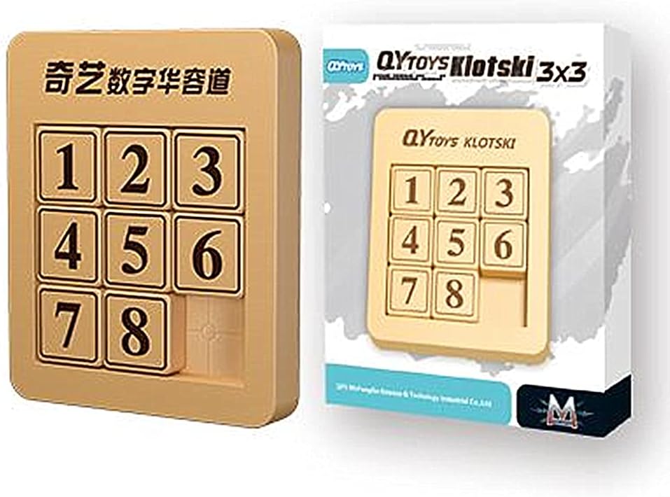 LiangCuber QY Toys 48 Klotski Puzzle Magnetic Sliding Number Puzzle ABS 7x7 Klotski Brain Teasers Toy Tangram Jigsaw Intelligence