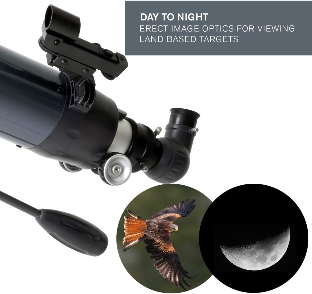 Celestron – AstroMaster 70AZ Telescope – Refractor Telescope – Fully-Coated Glass Optics – Adjustable-Height Tripod – Bonus Astronomy Software Package