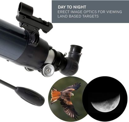 Celestron – AstroMaster 70AZ Telescope – Refractor Telescope – Fully-Coated Glass Optics – Adjustable-Height Tripod – Bonus Astronomy Software Package