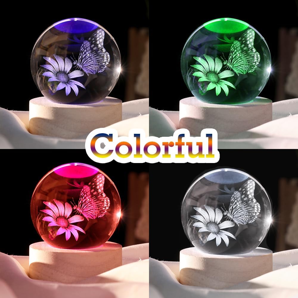 3D Solar System Crystal Ball Space Lover Model Themed Gifts 3D Planets Glass Ball 60mm Decorative Sphere Decor Astronomy Birthday Gift