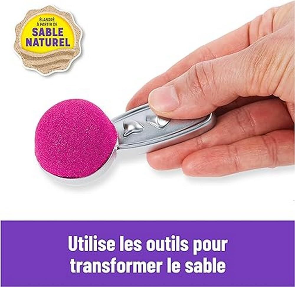 Kinetic Sand Sable Magique - Ice Cream Delices Set 454 g + 6 Tools - Create Different Hypnotizing Shapes with This Magic Sand Like Modeling Dough - Children's Toy 3 Years and Above