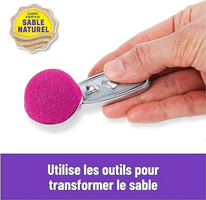 Kinetic Sand Sable Magique - Ice Cream Delices Set 454 g + 6 Tools - Create Different Hypnotizing Shapes with This Magic Sand Like Modeling Dough - Children's Toy 3 Years and Above
