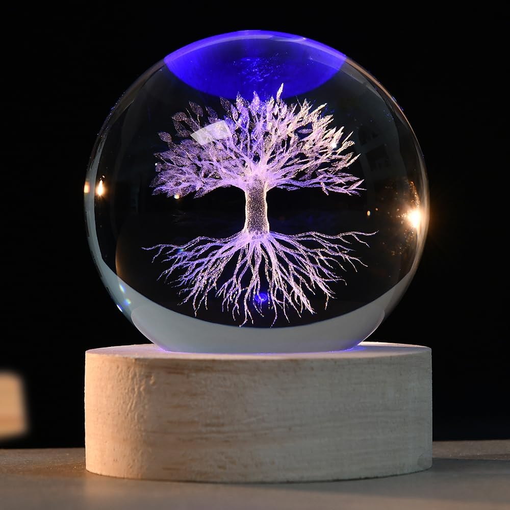 3D Solar System Crystal Ball Space Lover Model Themed Gifts 3D Planets Glass Ball 60mm Decorative Sphere Decor Astronomy Birthday Gift