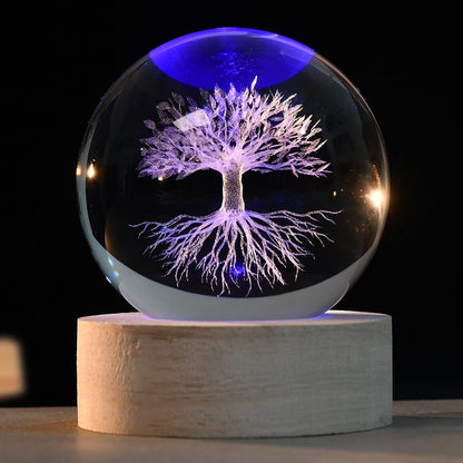 3D Solar System Crystal Ball Space Lover Model Themed Gifts 3D Planets Glass Ball 60mm Decorative Sphere Decor Astronomy Birthday Gift