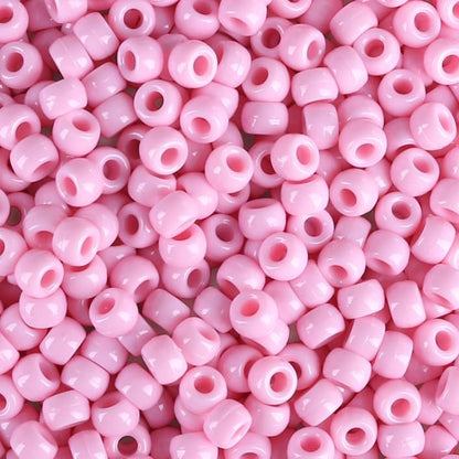 Red Pony Beads 1000Pcs 9mm Pony Beads Bulk Red Perler Beads for Friendship Bracelets Kandi Beads Hair Beads for Braids Beads for Crafts