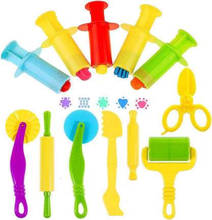 36-Piece Dough Tool Set for Kids Ages 3-8 – Includes Animal Cutters, Rolling Pins, Rollers, Random Colors