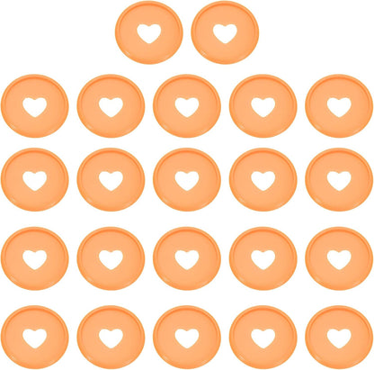 PATIKIL 35mm 1-1/2" Orange Plastic Round Book Binding Discs, 22 Pcs Discbound Expansion Discs Plating Round Binder Rings for DIY Notebook Planner