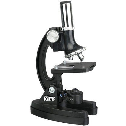 AmScope M30-ABS-KT1-WM 120X-240X-300X-480X-600X-1200X Educational Metal Arm Kids Compound Microscope Kit + Book