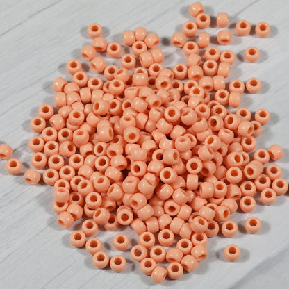 Bala&Fillic 6x9mm Army Green Pony Beads with Smooth Surface 1000pcs Crayon Color Craft Beads (Army Green)