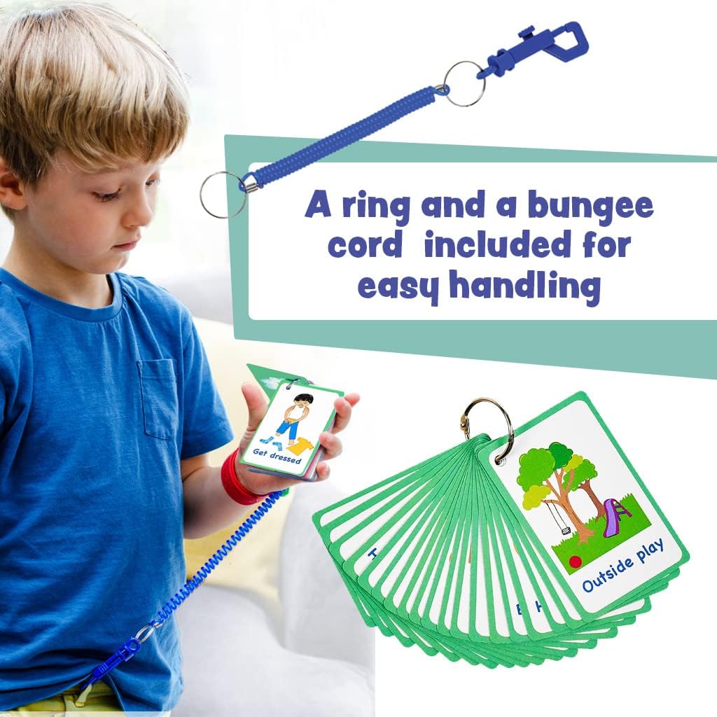 My Daily Routine Cards 27 PECS Flashcards for Visual aid Special Ed, Speech Delay Non Verbal Children and Adults with Autism or Special Needs