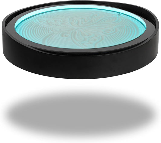 Lemofuta 20" Automatic Drift Sandscape – Zen Sand Art Display with App Control, DIY Custom Pattern Creation & LED Ambient Lighting – Perpetual Motion Decor for Relaxation, Focus & Meditation