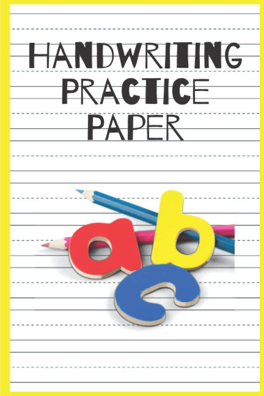 Handwriting Practice Paper: Training board 100 pages in landscape orientation Size 6 x 9 inches