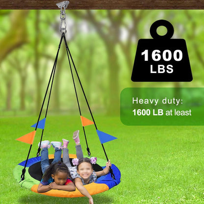 SELEWARE Anti-Squeaking Swing Hanger Stainless Steel Swing Set Hook Ceiling Mount Bracket for Hammock Chair Toddler Swing Yoga Swing Punching Bag 2 Packs