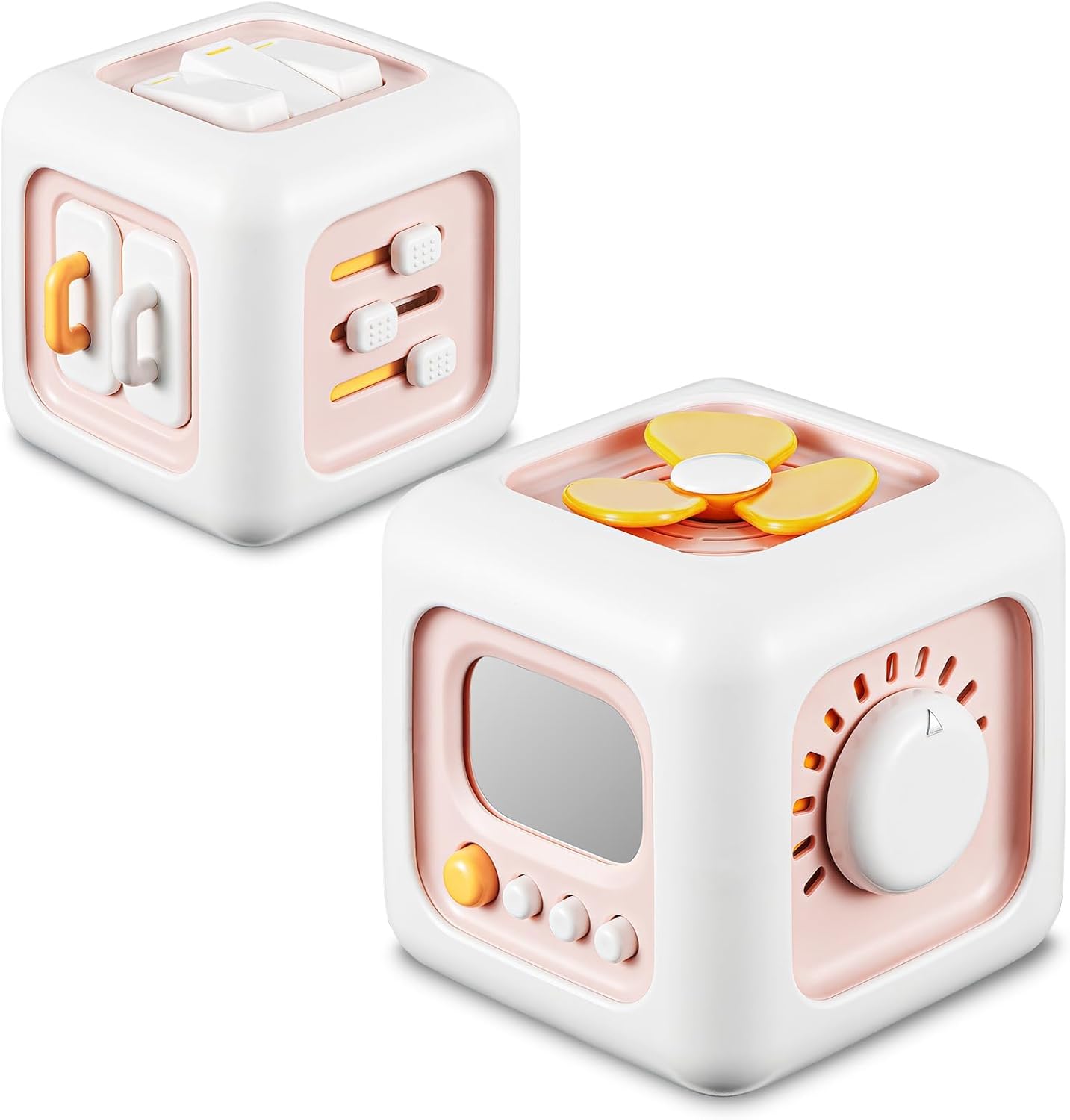 SOCBTNSO Busy Cube Toy for 1 Year Old Boy, Montessori Toys for 1+ Year Old, Travel Sensory Toys for Toddlers 1-3, Learning Fine Motor Skills| 1st Birthday Gifts 6 9 12 Months Baby