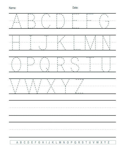 Trace Letters: Alphabet Handwriting Practice workbook for kids: Preschool writing Workbook with Sight words for Pre K, Kindergarten and Kids Ages 3-5. ... Words & Math for Preschool & Kindergarten)