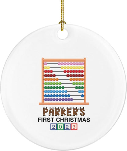 Abacus for Play for Kids Boy or Girl Kid Child Personalized Christmas Ornament - Custom Baby or Kid Ornament
