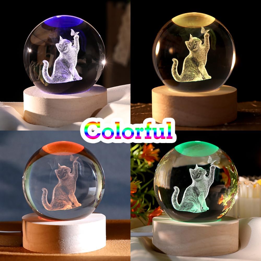 3D Solar System Crystal Ball Space Lover Model Themed Gifts 3D Planets Glass Ball 60mm Decorative Sphere Decor Astronomy Birthday Gift