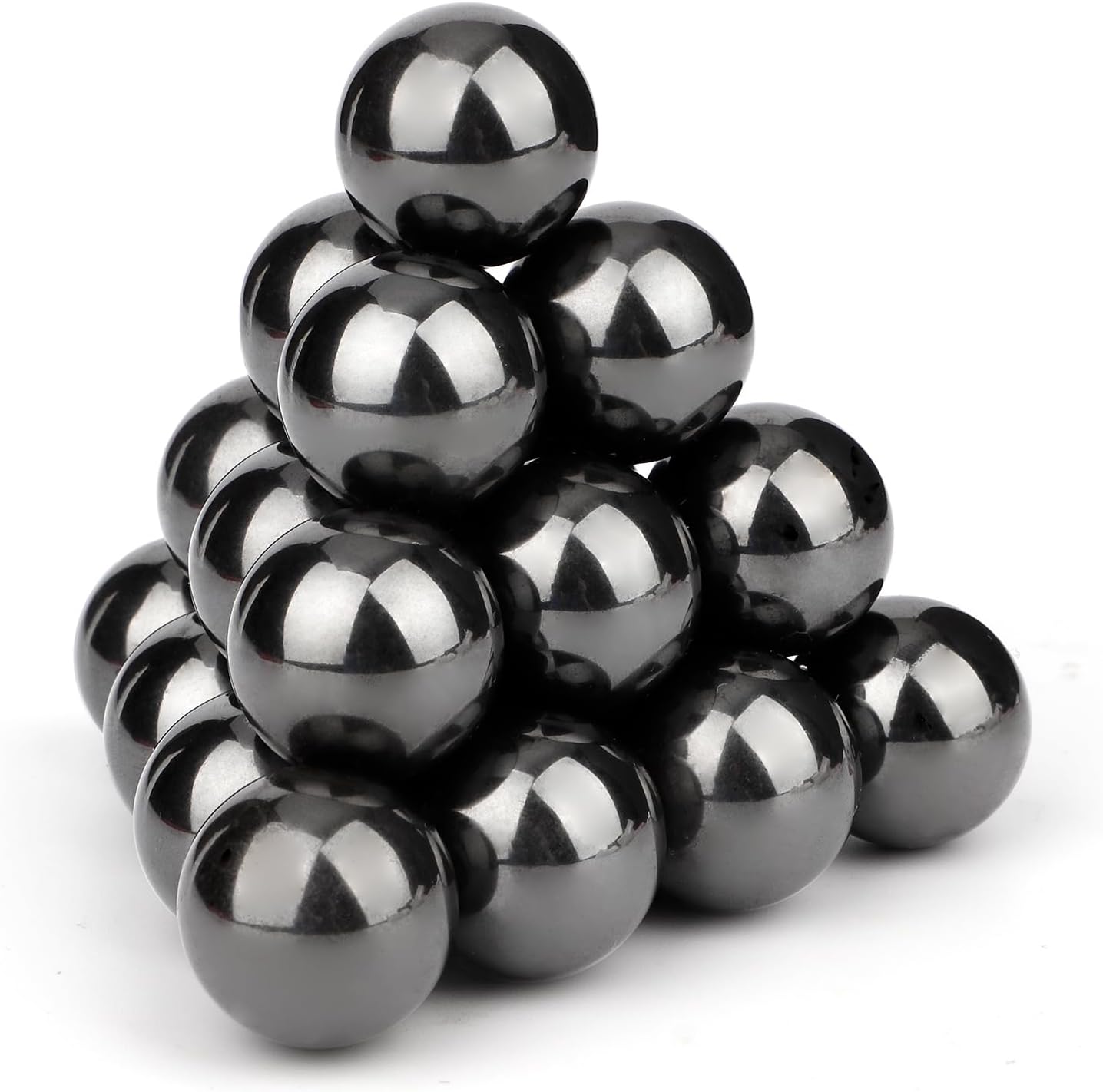 22PCS Round Magnetic Stones Fidget Toy Magnet Science Kit for Adults, Large Hematite Magnet Ball Desk Toy for Men Women, Whiteboard Locker Magnetic Rocks for Home Office