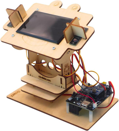 SolarX V2: Sun-Tracking Solar Panel DIY Kit with Arduino Nano, Solar Sun Tracker Sytem with Electronic Components, Educational Sun Tracker Kit, Solar Coding Kit