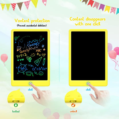 BUKEBU LCD Writing Tablet Doodle Board,10.5 inch Colorful Drawing Pad,Electronic Drawing Tablet, Drawing Pads,Travel Gifts for Kids Ages 3 4 5 6 7 8 Year Old Girls Boys (Blue)