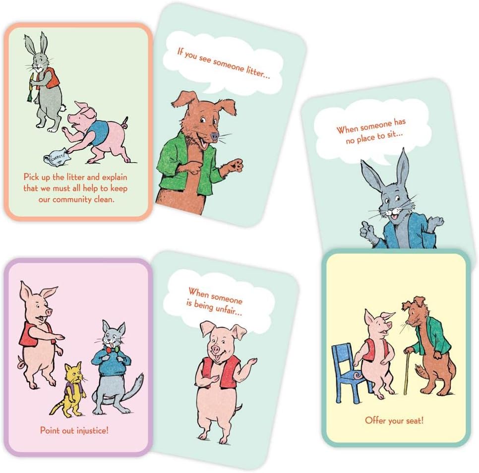 eeBoo: Good Citizenship Conversation Flash Cards, Encourages and Teaches Children How to Be Part of Their Community, Whether Family, School, or Planet, for Ages 3 and up
