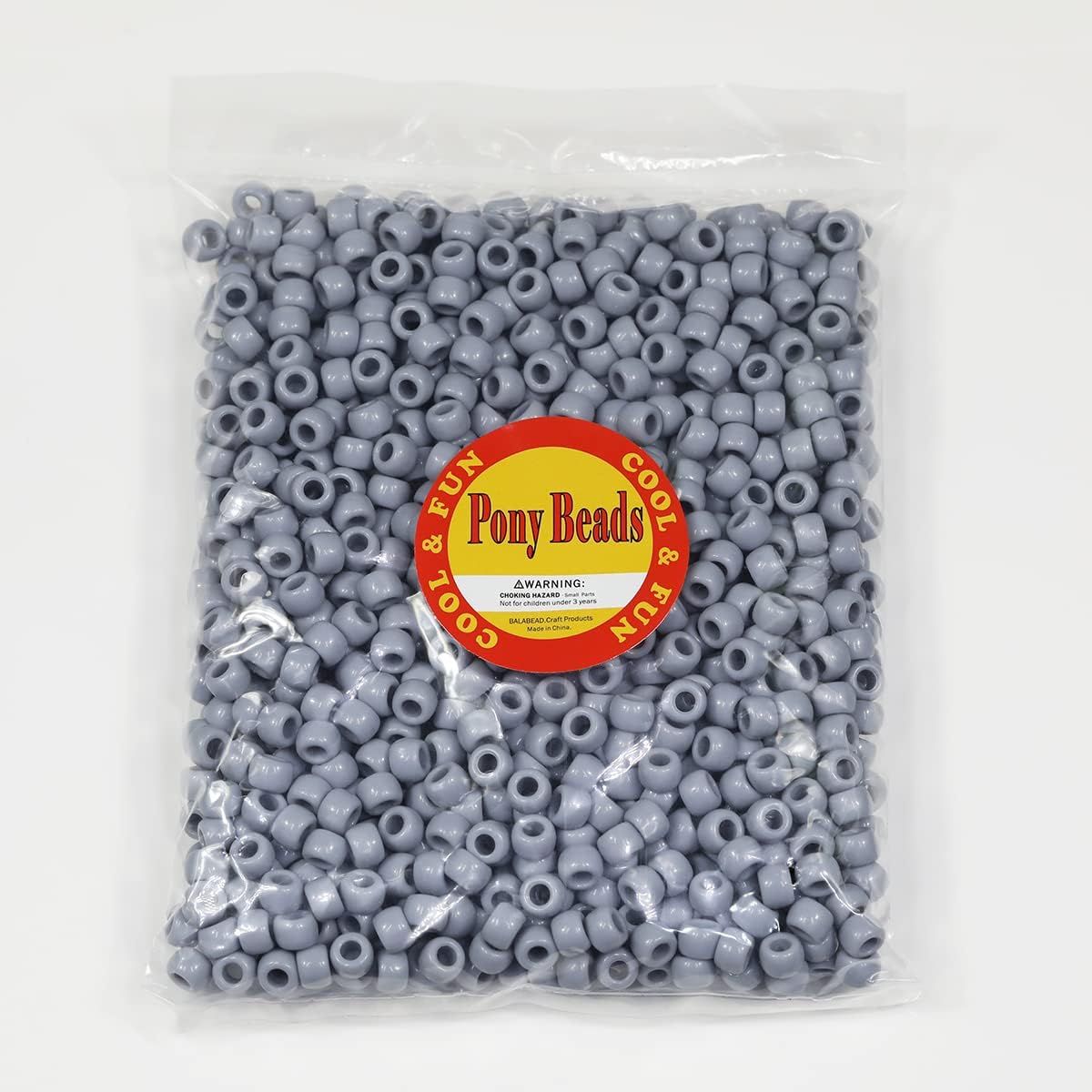Bala&Fillic 6x9mm Army Green Pony Beads with Smooth Surface 1000pcs Crayon Color Craft Beads (Army Green)
