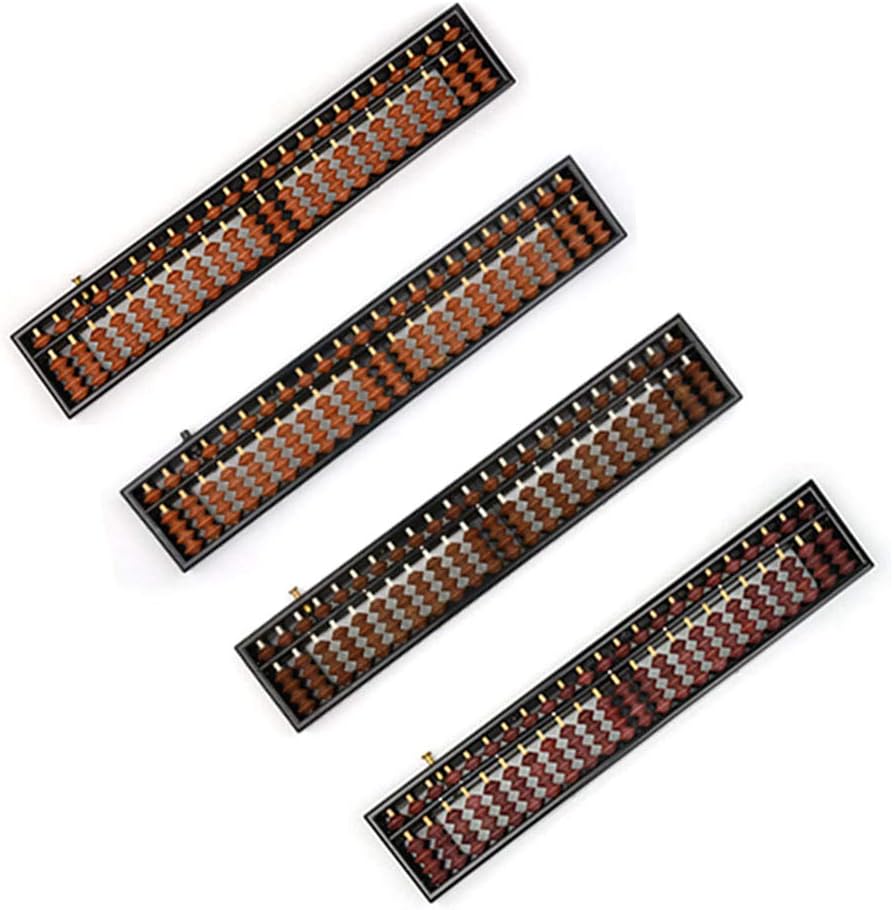 Portable Chinese 23 Digits Column Abacus Arithmetic Soroban Calculating Counting, as the picture shows