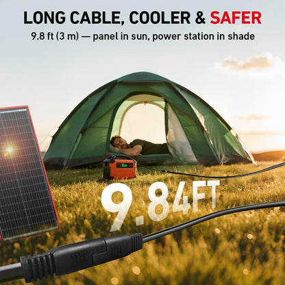 DOKIO 100W Portable Foldable Solar Panel Kit, Compact 18.9x26in Design 5.3lb with Standalone Controller and USB, Monocrystalline Charger for 12V Batteries, Power Stations, RV Camping Emergency Use
