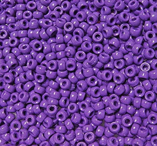 JOLLY STORE Crafts - Mini Pony Beads, Easy-to-Use Reusable Jewelry-Making/Bracelet Beads for Art, Craft Decorations & More, 6.5 x 4mm Beads, Crafted in The USA, Opaque Grey, 1000 pcs (Pack of 1)