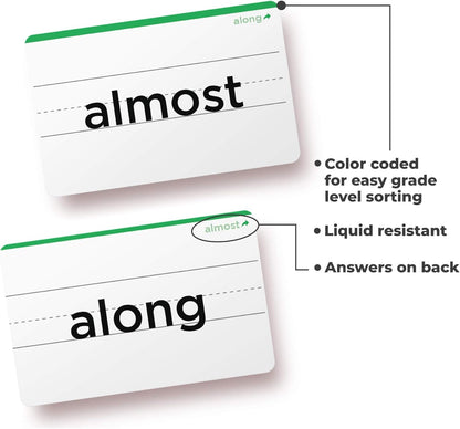 106 Sight Words Flash Cards Pre K for Ages 3-4, Dolch & Fry Sight Word Reading Games, Homeschool Supplies for Preschool with 7 Educational Game Ideas