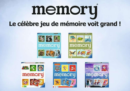Ravensburger Super Mario Large Memory - Matching Picture Snap Pairs Game for Kids Age 3 Years and Up