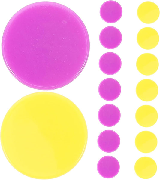 BESPORTBLE 200pcs Colored Counting Chips Small Round Discs for Math Learning Smooth Edges for Educational Games Home School Party Activities