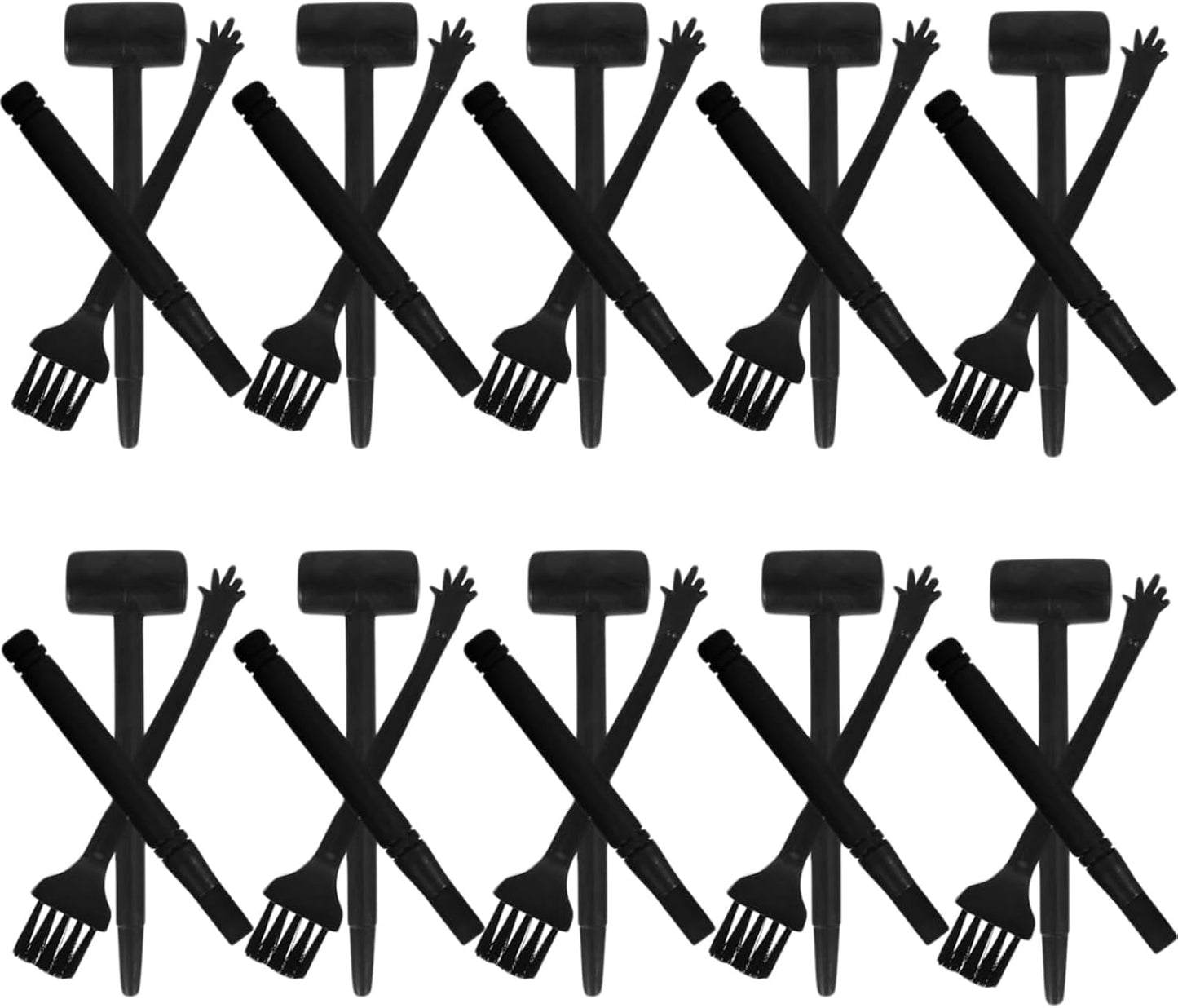 10 Sets Mini Dig Kit: Dinosaur Eggs Digging Hammer Chisel Brush Archaeological Science Excavation Tool Kit
