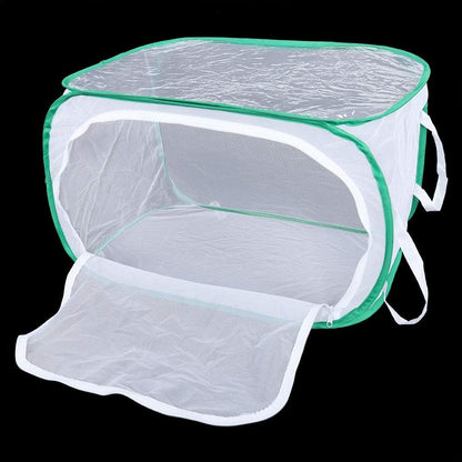 Foldable Butterfly Habitat, Butterfly Cage for Caterpillars, Create Farm, Enclosure for Breeding Soldier Fly, Dragonfly, or Housefly for Chicken and Reptile Feed (30 * 30 * 30cm)