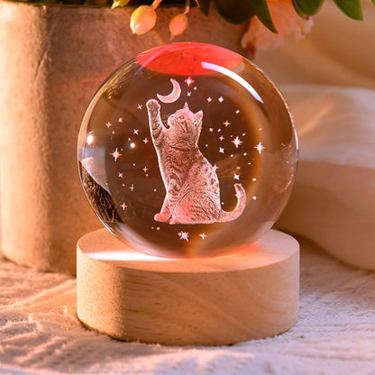 3D Solar System Crystal Ball Space Lover Model Themed Gifts 3D Planets Glass Ball 60mm Decorative Sphere Decor Astronomy Birthday Gift