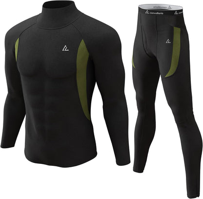 CL convallaria Thermal Underwear Long Johns Set Mens Winter Gift Hunting Gear Sport Base Layer Bottom Top - Colors B