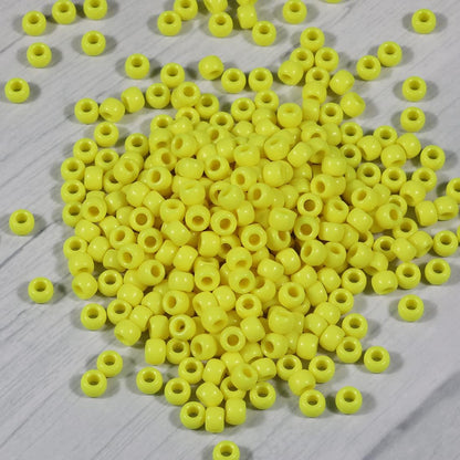 Bala&Fillic 6x9mm Army Green Pony Beads with Smooth Surface 1000pcs Crayon Color Craft Beads (Army Green)