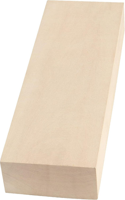 JAPCHET 2 Packs 10 x 3.5 x 1.7 Inch Basswood Blocks, Natural Unfinished Blocks for Carving, Crafting and Whittling
