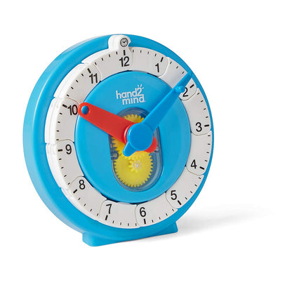 hand2mind Advanced NumberLine Clock, Learn to Tell Time, Analog Clock for Kids Learning, Number Line for Kids, Teaching to Tell Time, Math Manipulatives (Set of 1)