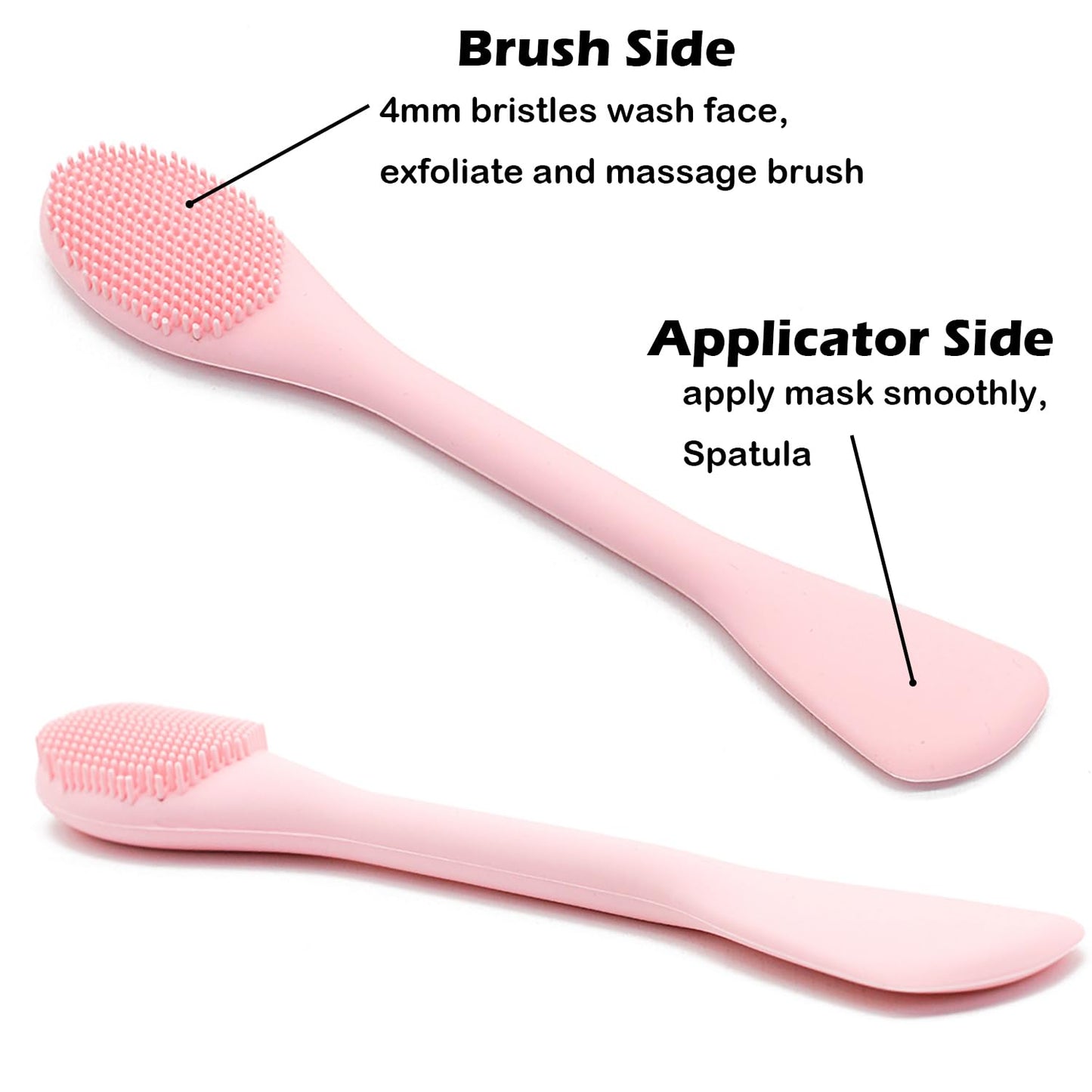 RamPula Silicone Face Mask Brush, Face Scrubber for Gentle Exfoliating & Hairless Moisturizers Applicator Tools for Apply Mud, Clay, Charcoal Mixed Mask, Cream, Lotion
