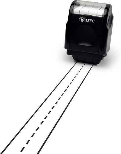 Veltec Dashed Handwriting Lines Practice Roller Stamp for Kids, Parents and Teachers (Black)
