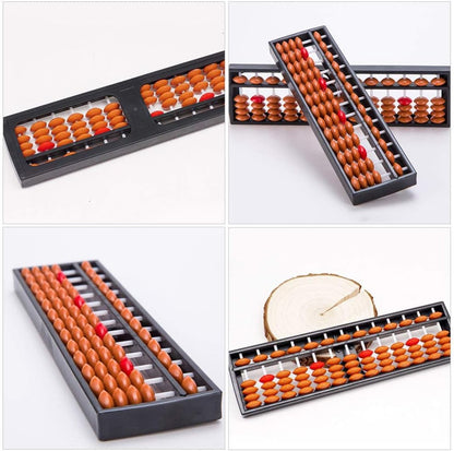 Ipetboom Kids Tools 2Pcs Abacus for Kids Math, Abacus Chinese Japanese Calculator Counting Tool Math Calculating s Educational Learning for Adults, 22x6cm s Counters