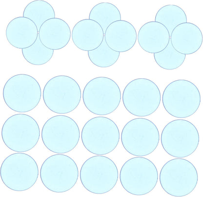 100pcs Clear Bingo Chips Transparent Counting Chips for Math Learning Game Night Plastic Game Markers for Bingo Educational Activities