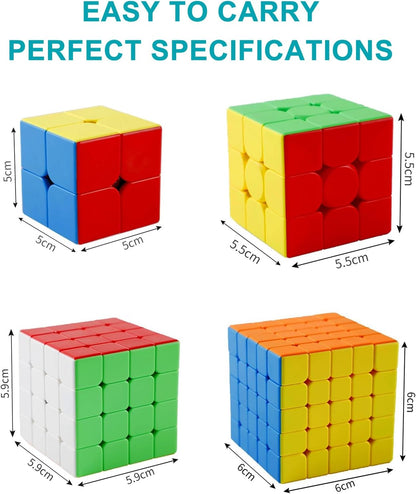 CFMOUR 20 Pack 3x3 Speed Cube Set - Stickerless Magic Cubes Bundle 3x3x3- Fast Turning Birthday Party Easter Valentines Day Gifts Puzzle Game Brain Toy for Kids and Adult