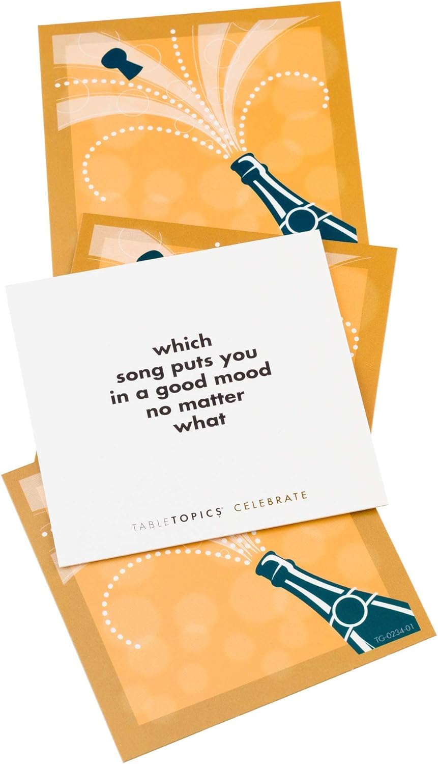 TableTopics Celebrate to Go Conversation Cards Game for Parties, Special Occasions, & Holidays with 40 Questions to Take Anywhere, Great Gift